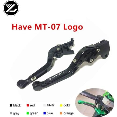 MT-07 LOGO FOR YAMAHA MT-07 MT 07 MT07 2014-2018 Motorbike Adjustable Folding Extendable Moto Clutch Brake Levers