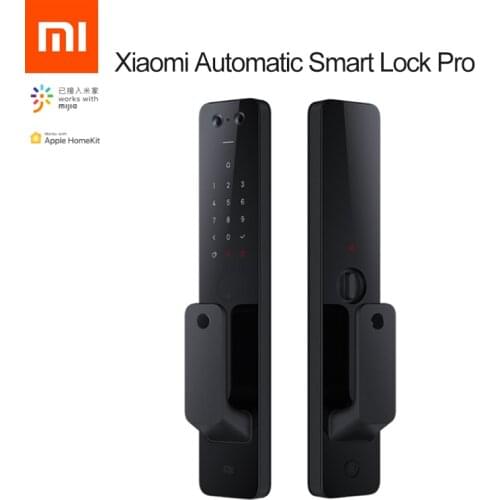 2021 New Xiaomi Automatic Smart Door Lock Pro Biometric Fingerprint NFC Security Smart Lock Work with Apple HomeKit&Mi Home App