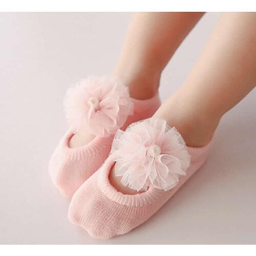 3pair / Lot Baby Girl Lace Socks Cotton Toddler Socks Children Accessories 0-3year 2017 Hot Sale Newest Kids Socks