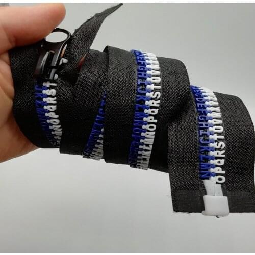 8# 2019 new arrival 26 letters zipper fashion coat jacket 1piece 80cm diy clothing zip repair open end handwork accessories