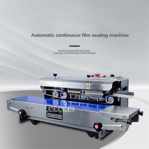 SF-150W Automatic Film Sealing Machine Continuous Plastic Bag Sealing Machine Commercial Food Bag Sealing Machine 110V/220V 500W