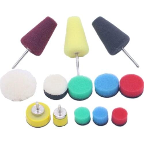Buffing Sponge Disc Polishing Pad Waxing Sponge Wheel For Drill 0.5-1