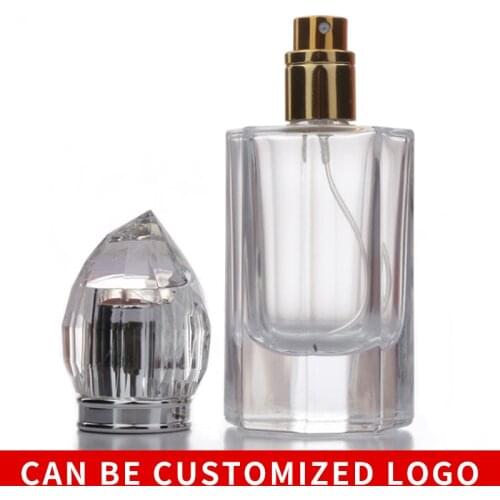 40ml Thick-bottomed Clear Glass Spray Perfume Bottle Can Be Refilled Repeatedly And Can Be Customized Logo