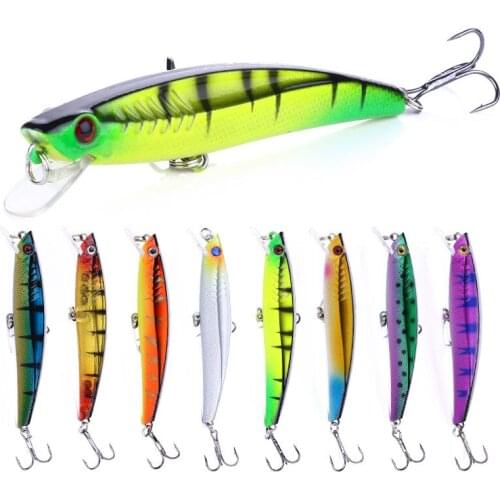 1PC Laser Minnow Fishing Lure 9.3CM-10.4G swimbait pesca hook fish wobbler tackle crankbait artificial japan hard bait