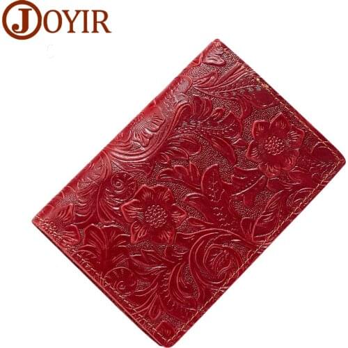 Joyir Men Passport Cover Genuine Leather Passport Holder Travel Wallet Card Wallet Credit Card Holder Porte Carte Business Male