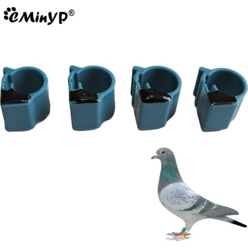 10Pcs RFID Pigeon Bird Ring EMID Tag ID Bird Leg Clip Rings For Tracking With 125KHz Low Frequency 4100 Chip Training supplies