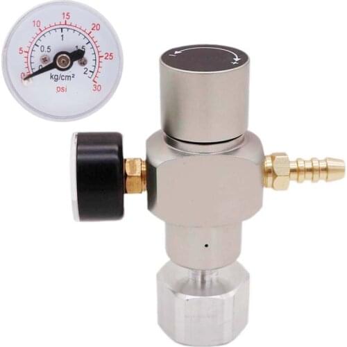 2 In 1 Sodastream CO2 Mini Gas Regulator CO2 Charger TR21*4 0-30 PSI Keg Charger for European Soda stream Beer Kegerator