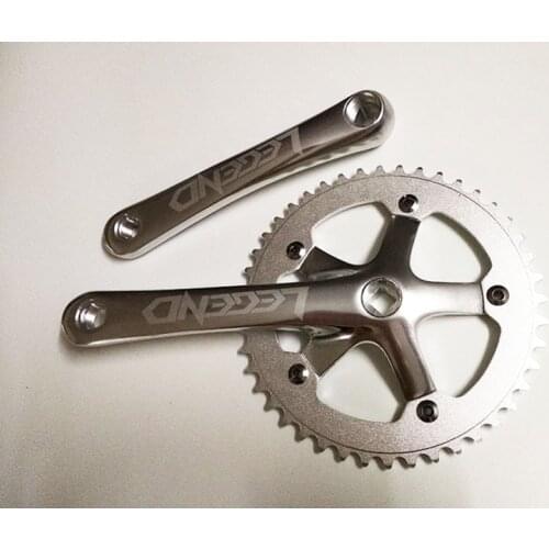 Fixed Gear 44T Crank Set Bike Bicycle Aluminum Chainwheel Alloy Crank Set Sprocket Crankset