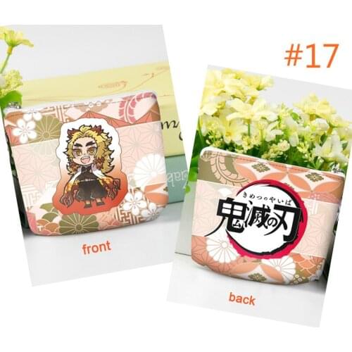 Anime Demon Slayer Penny Rengoku Kyoujurou Purse Coin Bag Change Wallet