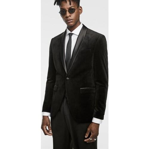 Handsome Groomsmen Shawl Lapel Groom Tuxedos Wedding Dress Men Suits Blazer Prom Dinner (Jacket+Pants+Tie) K361