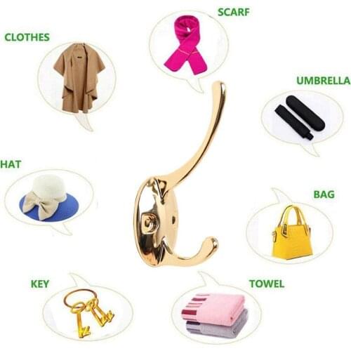 Coat Hooks Wall Mounted Door Metal Antique Hooks Hanger Hat For Key Clothes Bags Towel S5J5