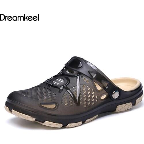 2021 New Men Sandals Summer Flip Flops Slippers Men Outdoor Beach Casual Shoes Cheap Male Sandals Water Shoes Y