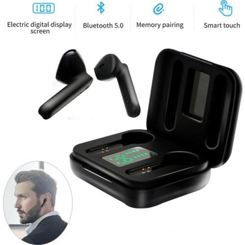 Earphones Touch Control IPX5 Waterproof Noise Cancelling Headphone Sport Driving Headset Earbuds with Microphone
