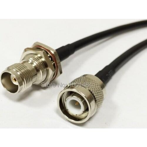 New TNC Male Plug Switch TNC Female Jack RF cable RG58 Wholesale Fast Ship 50CM 20" for WIFI antenna