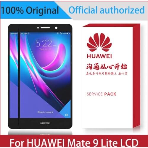Original 5.5'' Display For Huawei Mate 9 Lite LCD BLL-L23 Touch Screen Digitizer Assembly Replacement Parts With Frame