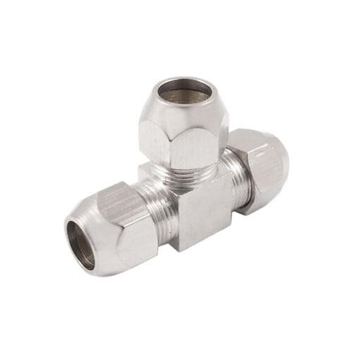 10mm 2/5" Pneumatic Air Hose Tee Union Compression Fitting Coupling