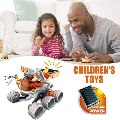 Adventure Car Robot DIY Assembly Solar Power Puzzle Science Learning Toy for Children Kids