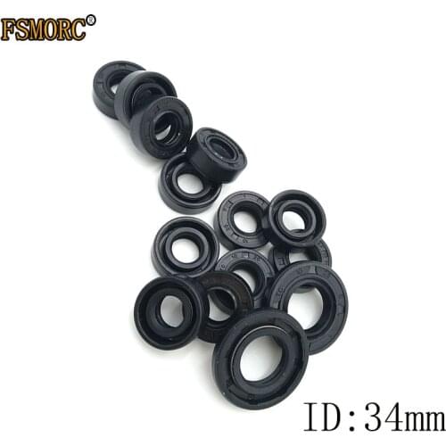 TC-34*41*42*44*45*46*47*48*49*50*52*54*55*56*58*60*62*70*72*80*82*4/5/6/7/8/9/10/12 NBR Shaft Oil Seal Double lip spring rotary