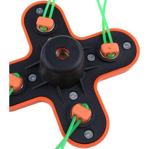 Universal Grass Trimmer Head with 4 Cutting Lines String Brush Cutter Lawn Mower 203F