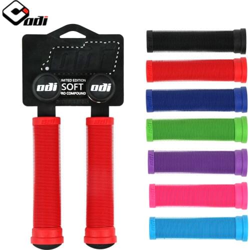 ODI Bicycle Handlebar Grips Silica Gel Handlebar Grip Non-slip Shock-absorbing Handlebar Cover Downhill Folding Bike Bike Grip