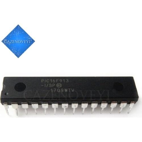 1pcs/lot PIC16F913-I/SP PIC16F913-I PIC16F913 DIP-28 In Stock