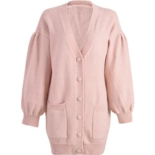 2021 Casual Coat Plus Size Pink Sweet Mohair Loose Knit Lazy Oaf Sweater Oversize Women Spring Cardigan V-Neck Clothing