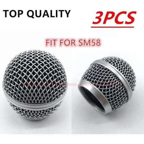 3PCS/lot Professional Grille Accessories Ball Head Mesh Replacement for Shure SM58 SM58S SM58LC BETA58 BETA58A