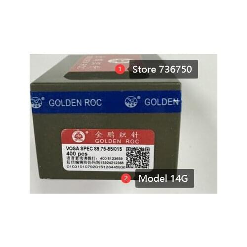 400 pcs Original Golden Roc Knitting Needles Vosa Spec 89.75-55/015 SHIMA SEIKI 14G needle spare parts store 736750