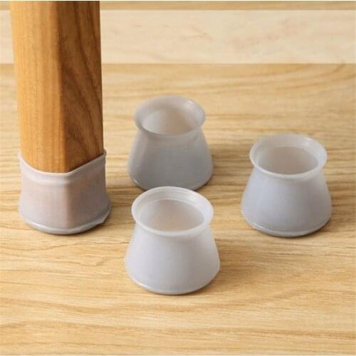 Kitchen Dinning Chair Leg Covers Elasticity Silicone Furniture Foot Caps Wear-Resistan Table Bed Feet Protectors 4 Pieces/Lot