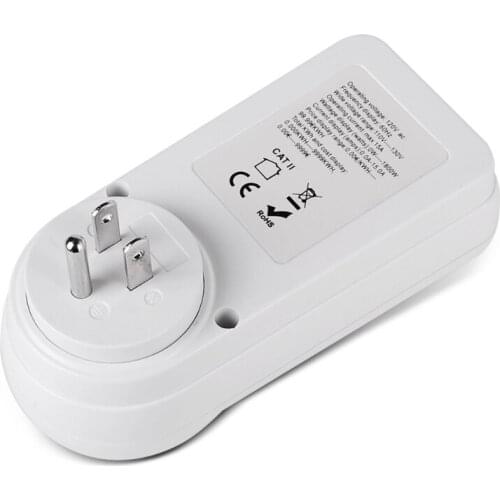 Digital Wattmeter AC Energy Power Meter 110V-230V Socket Power Monitor EU/US/UK E5BE