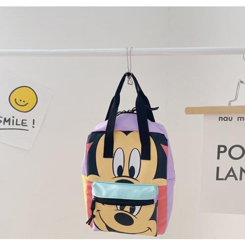 Disney Spiderman Childrens School Bag Kindergarten Boy Girl Baby Backpack Minnie Cute Plush Bag Anime Backpack Kids Gifts