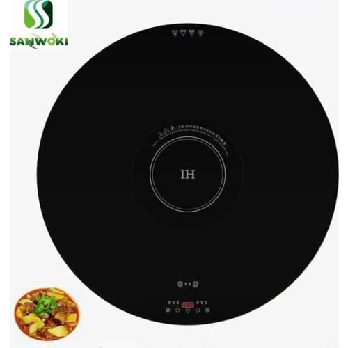 800mm Electric hot pot heating plate dishes warming board Food Warmer Plate round dining heating table heat presveration table