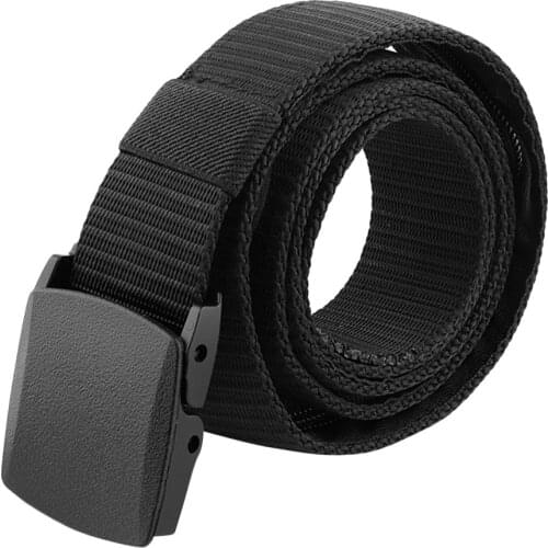 Canvas Belt for Men Travel Security Money Belt Hidden Money Pocket Casual Cowboy Black Belts 2021 #YL5