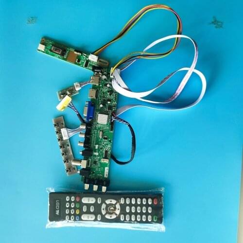 Kit For CLAA154WB05AN 1280X800 1 CCFL LCD Digital HDMI Panel DVB-T2 DVB-T TV VGA USB AV 30pin Controller board 15.4" remote
