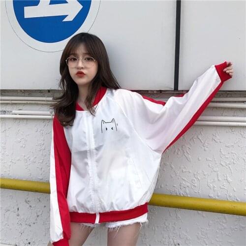Cute Thin Jackets Women New Summer Autumn Women Basic Jacket Fashion Thin Windbreaker Outwear Bomber Female Baseball Women Coat