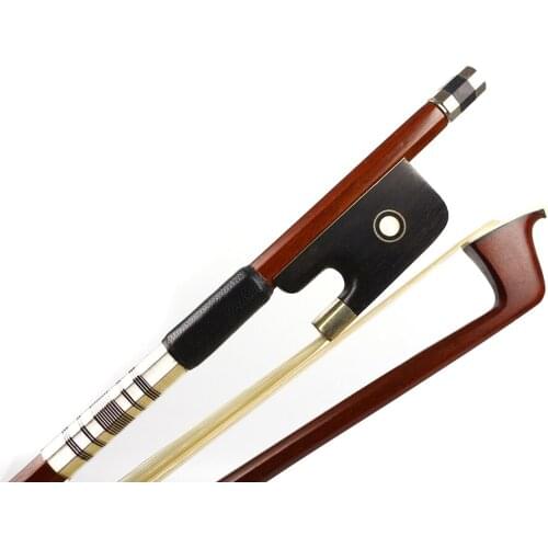 Yinfente Viola Bow 16inch Brazilwood Bow Stick Greet Balance Natural HorseTail Ebony frog