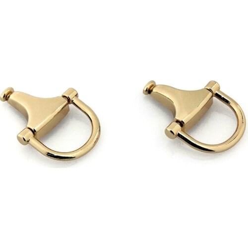 2pcs Metal Bag Side Edge Hang Buckle Fashion Decoration Clasp for DIY Leather Craft Bag Strap Belt Handle Shoulder Accessories