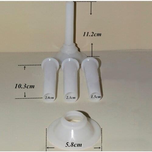 Pro 4pc/Set Meat Nozzles for Grinder Sausage Casing Fillers Machine Meat Filling Funnel Sausage Ham Maker Grinder Tools Set
