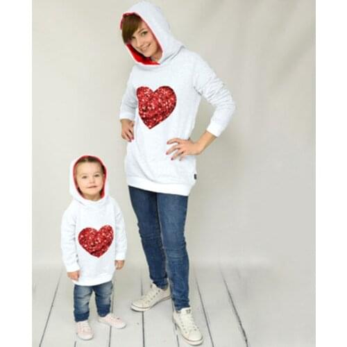 Parent-child Clothes Mother Daughter Clothes Sweater Spring Autumn Mom Kids Homewear hoodie Family Outfit Casual Sport Outerwear