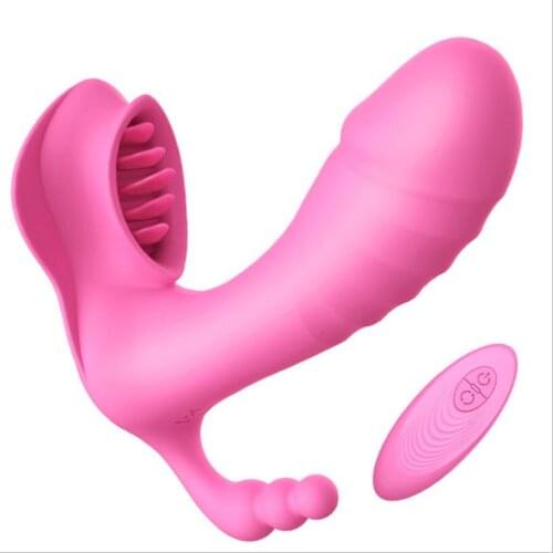 Wear Dildo Butterfly Vibrator Sex Toys for Couple Orgasm Masturbator Wireless Remote Control Dildo Vibrators for Women S0812