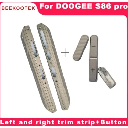Original A Frontal shell Middle Side Metal Frame Housings Case Middle+Power Volume Button Repair Parts For Doogee S86 pro Phone