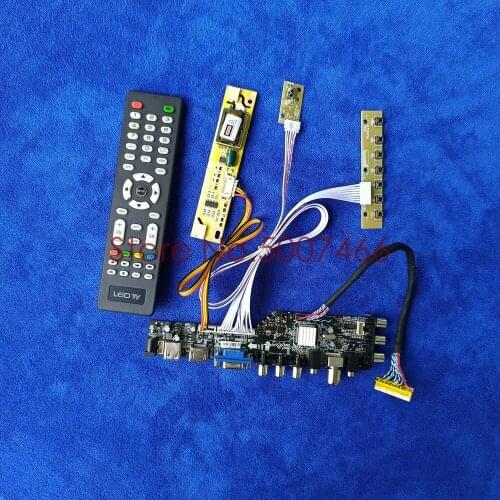 LCD control board kit panel for LQ150X1LAP5/N150X7/TX38D88VC1GAA/B signal digital DVB 2CCFL USB VGA AV 30 Pin LVDS 1024*768