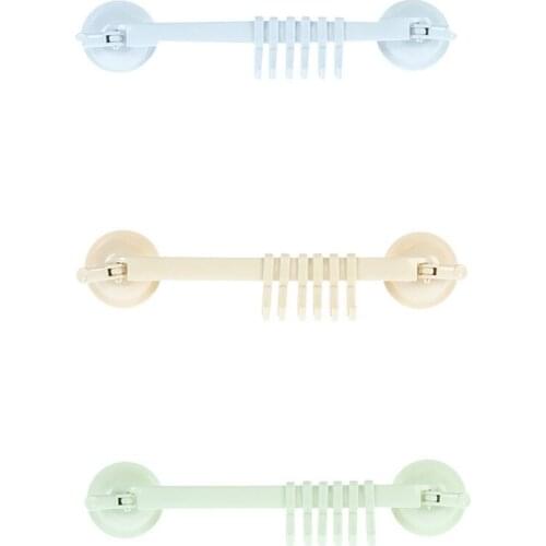 Lock Type Suction Cup 6 Hook Kitchen Toilet Bathroom Wall Row Hook Nail Free No Mark Multi-Purpose Six Hook