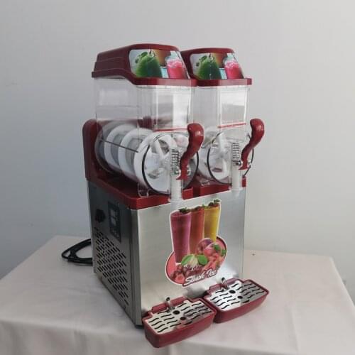 Slushy Machine Double Tank Snow Melting Machine For Commercial Cafe Use Smoothie Machine