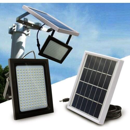 150 LED Solar Power Flood Light Sensor Motion Activated Outdoor Garden Path Lamp for Garden Garage Lawn Pool Fencing Pathway