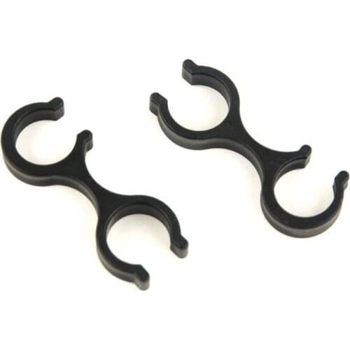 Outdoor climbing pole universal accessories cane rubber splayed buckle double connected 8-type connection clip