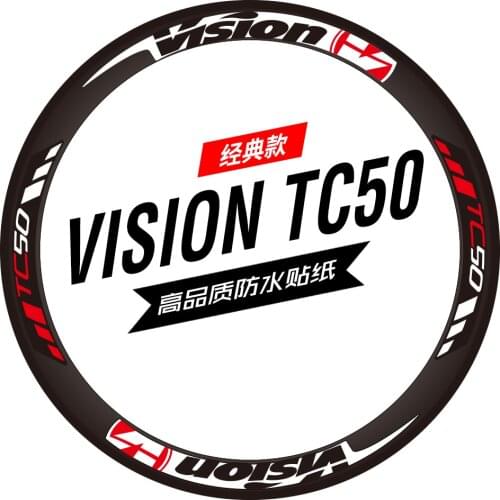 Vision trimax tc50 sticker road bike bicycle sticker carbon knife ring wheel set color customization 13