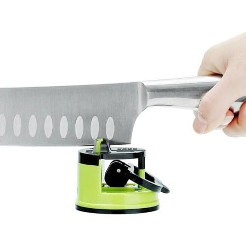Tungsten Steel Knife Sharpener Tungsten Diamond Sharpener Tool With Suction Pad Easy Safe Kitchen Sharpening Tool