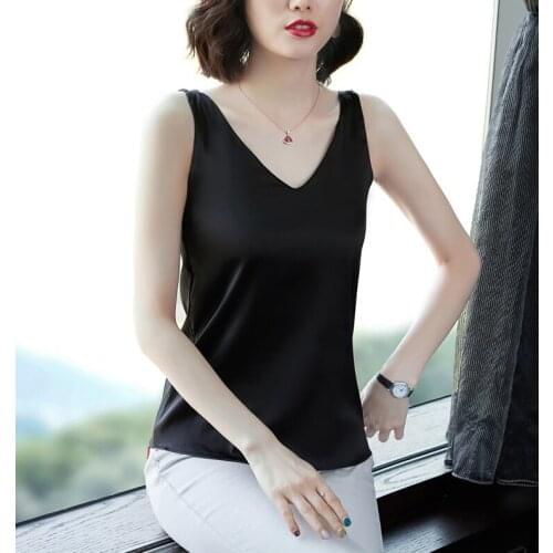 Wanghongyue Womens Silk Tops