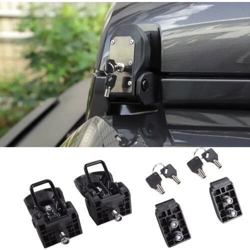 Locks Hood for Jeep Wrangler JL 2018+ Car Engine Hood Latch Catch With Key Lock Kit for Jeep Wrangler JL Car Accessories